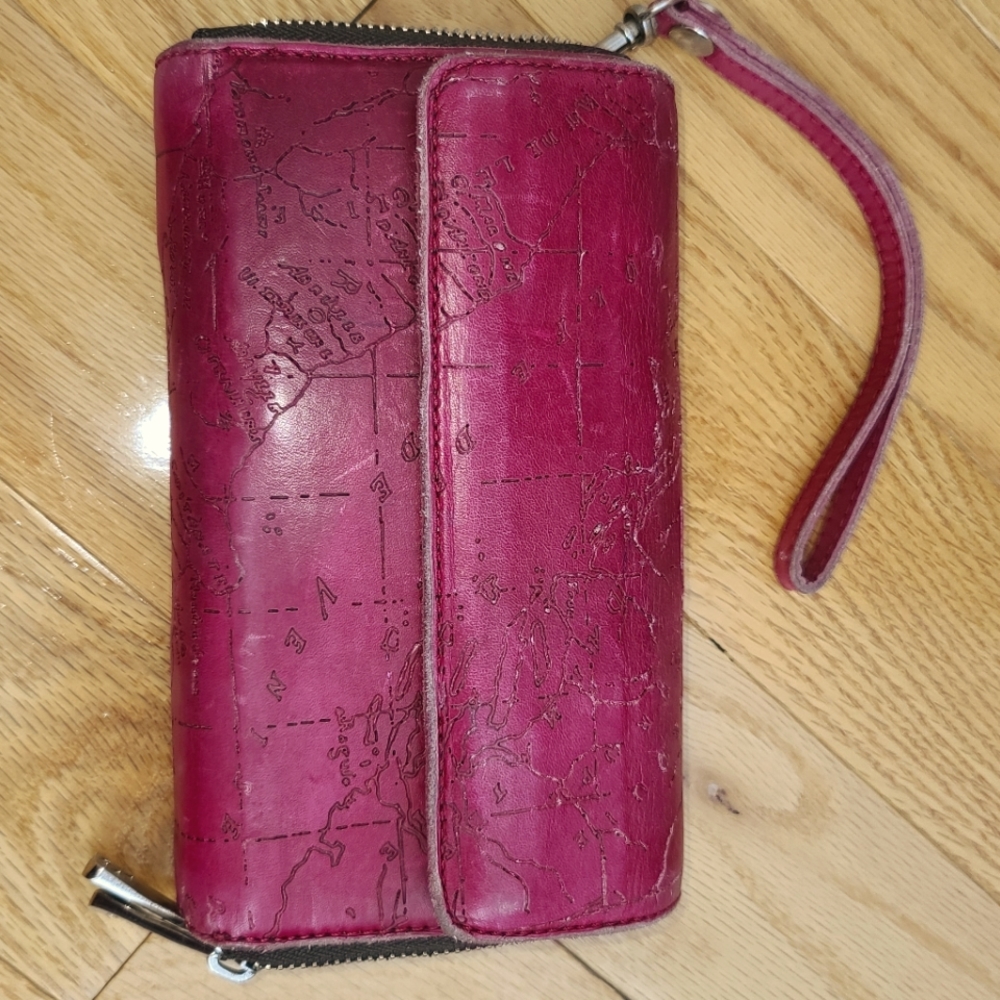 Patricia Nash leather wallet/ wristlet